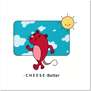 Cheese butter Posters and Art